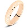 Stroili Fede Classica Leggera Diamantata 4 mm Oro Rosa