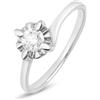 Stroili Anello Solitario Valentino Diamazing Oro Bianco Diamante