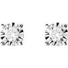 Stroili Orecchini Lobo Punto Luce Diamotion Oro Bianco Diamante