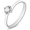 Stroili Anello Solitario Valentino Diamotion Oro Bianco Diamante