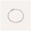 Stroili Bracciale Sunrise Acciaio Bicolore Bianco / Rosa Cristallo