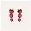 Stroili Orecchini Lobo Trilogy Silver Rainbow Argento Rosa Cubic Zirconia