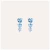 Stroili Orecchini Lobo Trilogy Silver Rainbow Argento Rodiato Cubic Zirconia
