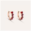 Stroili Orecchini A Cerchio Silver Rainbow Argento Rosa Cubic Zirconia