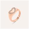 Stroili Anello Chevalier Sunrise Acciaio Bicolore Bianco / Rosa Cristallo