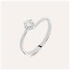 Stroili Anello Solitario Valentino In Oro Bianco Con Diamante 0,10 Ct