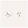 Stroili Orecchini Spaiati Silver Collection Argento Bicolore Bianco / Rosa