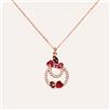 Stroili Collana Violet Ottone Rosa Cristallo