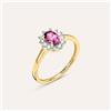 Stroili Anello Solitario Kate Jasmine Oro Giallo Rodolite Diamante