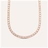 Stroili Collana Tennis Romantic Shine Metallo Rosa Cristallo