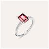 Stroili Anello Solitario Jasmine Oro Bianco Rodolite Diamante