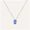 Stroili Collana Punto Luce Jasmine Oro Bianco Tanzanite Diamante
