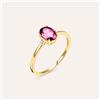 Stroili Anello Solitario Jasmine Oro Giallo Rodolite Diamante