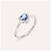 Stroili Anello Solitario Jasmine Oro Bianco Tanzanite Diamante