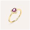 Stroili Anello Solitario Jasmine Oro Giallo Rodolite Diamante