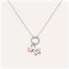 Stroili Collana Sunrise Acciaio Bicolore Bianco / Rosa Cristallo