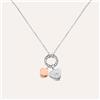 Stroili Collana Sunrise Acciaio Bicolore Bianco / Rosa Cristallo