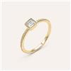 Stroili Anello Solitario Golden Dream Placcato Oro Giallo Cristallo