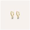 Stroili Orecchini A Cerchio Punto Luce Golden Dream Placcato Oro Giallo Cubic Zirconia