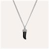 Stroili Collana Gentleman Argento Rodiato Agata