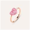 Stroili Anello Fantasia Aura Acciaio Rosa Cristallo