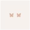 Stroili Orecchini Lobo Silver Moments Argento Rosa Cubic Zirconia
