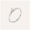 Stroili Anello Bilogy Silver Pearls Argento Rodiato Perla sintetica Cubic Zirconia