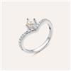 Stroili Anello Fantasia Silver Pearls Argento Rodiato Perla sintetica Cubic Zirconia