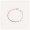 Stroili Bracciale Tennis Romantic Shine Metallo Rosa Cristallo