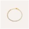 Stroili Bracciale Tennis Romantic Shine Metallo Dorato Cristallo