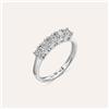 Stroili Anello Riviere Diamade Oro Bianco Diamante Lab-Grown
