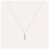 Stroili Collana Trilogy Diamade Oro Bianco Diamante Lab-Grown