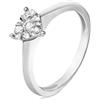 Stroili Anello Fantasia Petali Oro Bianco Diamante