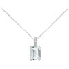 Stroili Collana Acquamarina Oro Bianco Acquamarina Diamante