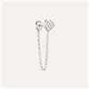Stroili Mono Orecchino Pendente Silver Moments Argento Rodiato Cubic Zirconia