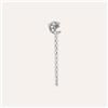 Stroili Mono Orecchino Pendente Silver Moments Argento Rodiato Cubic Zirconia
