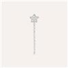 Stroili Mono Orecchino Pendente Silver Moments Argento Rodiato Cubic Zirconia