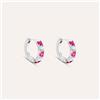 Stroili Orecchini A Cerchio Silver Elegance Argento Rodiato Cubic Zirconia