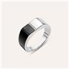 Stroili Anello Fascia Man Code Acciaio Bicolore Bianco / Nero