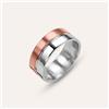 Stroili Anello Fascia Man Code Acciaio Bicolore