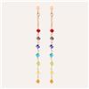 Stroili Orecchini Pendenti Silver Soul Argento Rosa Cristallo