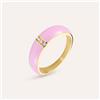 Stroili Anello Fascia Lady Sweet Acciaio Dorato Cristallo
