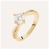 Stroili Anello Golden Dream Placcato Oro Giallo Cubic Zirconia