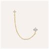 Stroili Mono Orecchino Lobo Punto Luce Golden Dreams Placcato Oro Giallo Cubic Zirconia