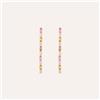 Stroili Orecchini Pendenti Tennis Romantic Shine Ottone Rosa Cristallo