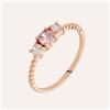 Stroili Anello Silver Rainbow Argento Rosa Cubic Zirconia