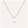 Stroili Collana Silver Pearls Argento Rodiato Perla sintetica Cubic Zirconia