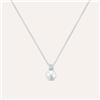 Stroili Collana Silver Pearls Argento Rodiato Perla sintetica Cubic Zirconia