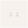 Stroili Orecchini Lobo Silver Pearls Argento Rodiato Perla sintetica Cubic Zirconia