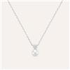 Stroili Collana Silver Pearls Argento Rodiato Perla sintetica Cubic Zirconia